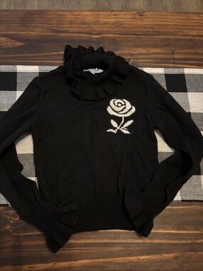Mimisol black rose sweater 4